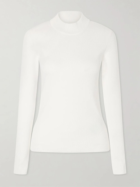  Jil Sander Jil Sander - Ribbed-knit Jersey Sweater - White 