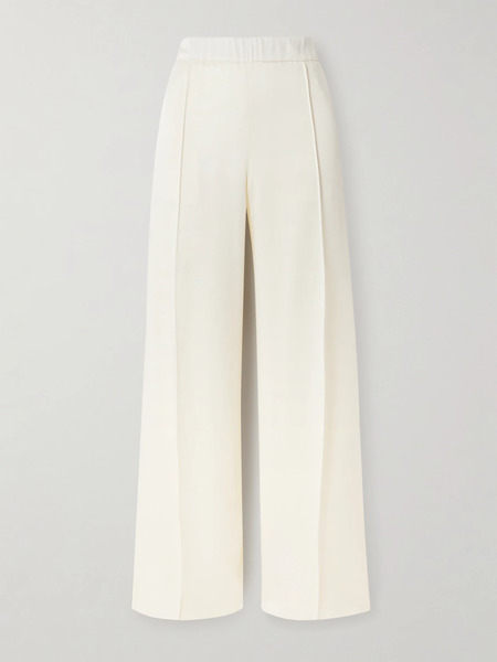  Jil Sander Jil Sander - Satin Wide-leg Pants - Cream 