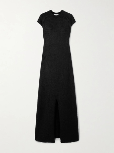  Jil Sander Jil Sander - Wool, Mohair And Silk-blend Maxi Dress - Black 