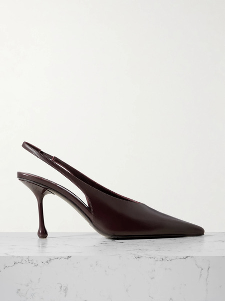  Jimmy Choo Jimmy Choo - Isa 80 Leather Pumps - Burgundy 