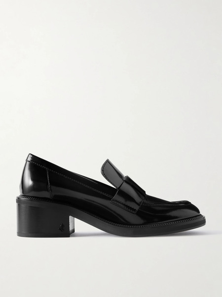 Jimmy Choo Jimmy Choo - Tylor Patent-leather Loafers - Black 