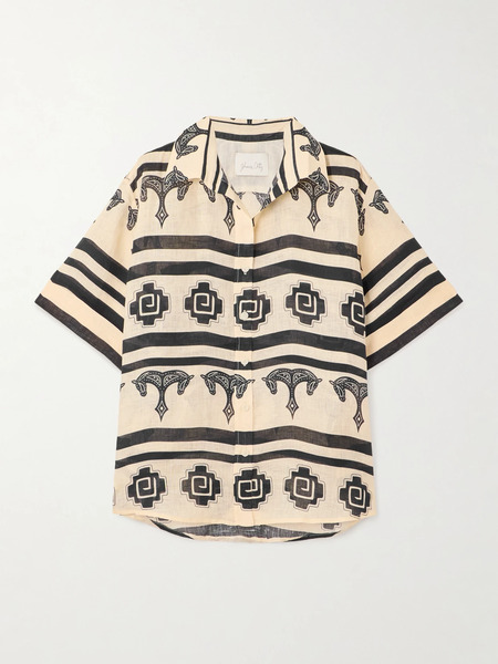  Johanna Ortiz Johanna Ortiz - La Creciente Printed Linen Shirt - Multi 