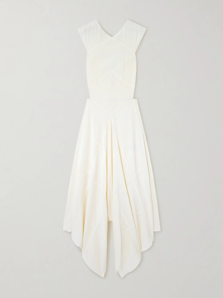  Joseph Joseph - Danube Open-back Layered Silk Dress - Ivory 