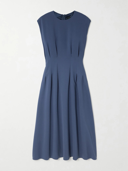  Joseph Joseph - Delma Pleated Cady Midi Dress - Blue 