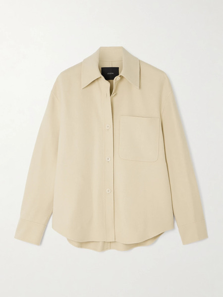  Joseph Joseph - Jelia Wool And Silk-blend Felt Shirt - Beige 