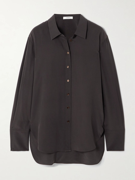  Joseph Joseph - Joe Silk Crepe De Chine Shirt - Brown 