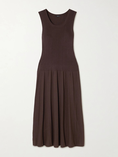  Joseph Joseph - Ribbed-knit Midi Dress - Brown 