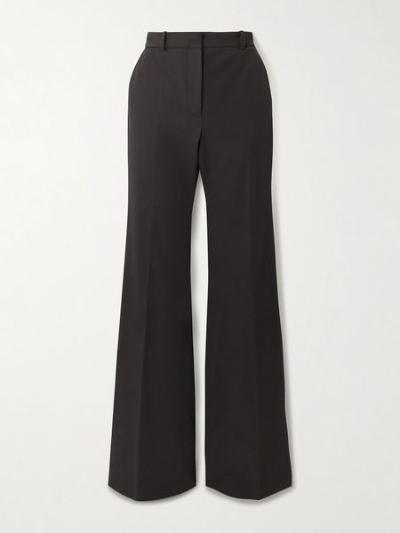  Joseph Joseph - Tafira Stretch-gabardine Straight-leg Pants - Dark Brown 