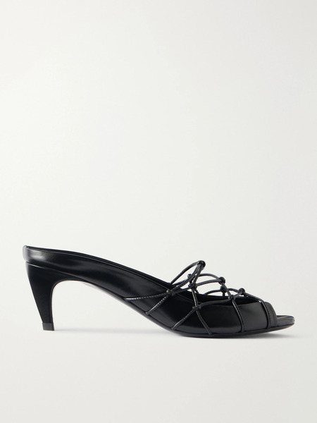  Jude Jude - Knotty Leather Sandals - Black 