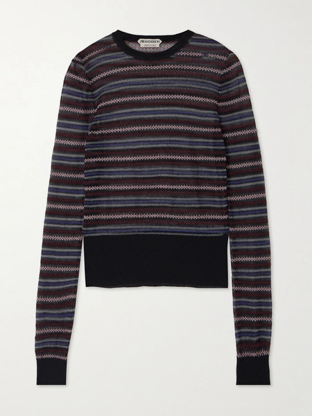  Jw Anderson Jw Anderson - Intarsia-knit Cotton-blend Sweater - Multi 
