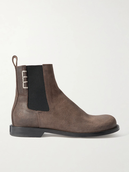  Jw Anderson Jw Anderson - Loafer Whipstitched Brushed-leather Chelsea Boots - Brown 