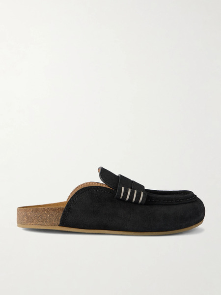  Jw Anderson Jw Anderson - Stitch Suede Slip-ons - Black 