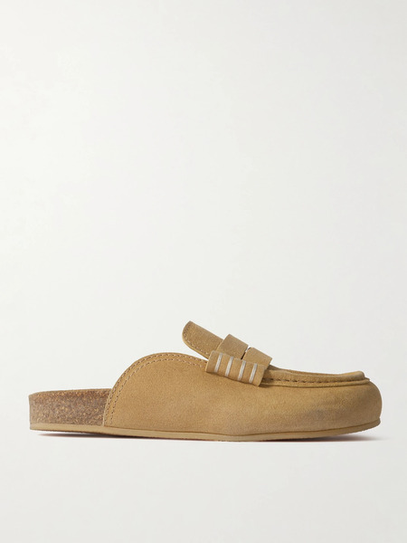  Jw Anderson Jw Anderson - Stitch Suede Slip-ons - Brown 