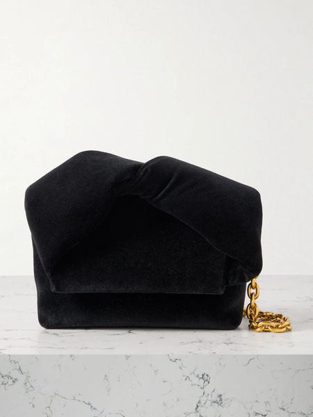  Jw Anderson Jw Anderson - Twister Small Velvet Tote - Black 