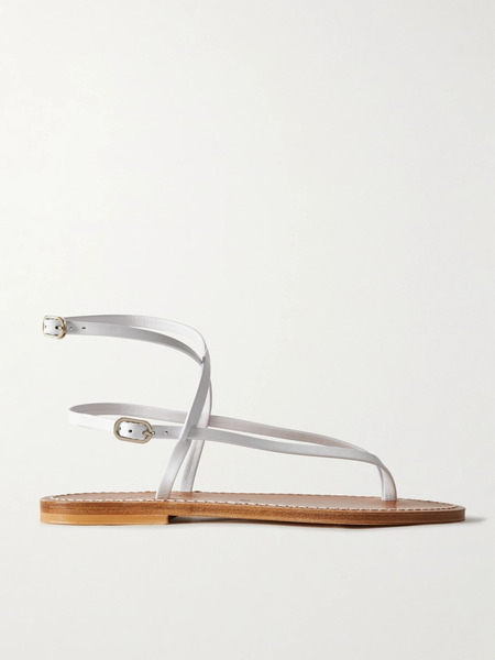  K Jacques St Tropez K Jacques St Tropez - Abako Leather Sandals - White 