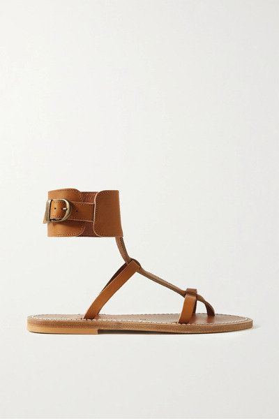  K Jacques St Tropez K Jacques St Tropez - + Net Sustain Caravelle Leather Sandals - Tan 