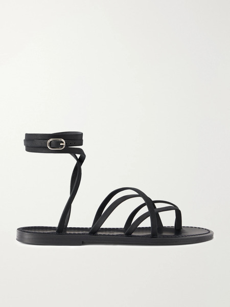  K Jacques St Tropez K Jacques St Tropez - Zenobie Nubuck Sandals - Black 