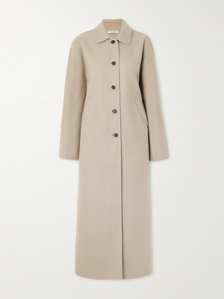  Kallmeyer Kallmeyer - Constance Herringbone Wool-blend Coat - Taupe 
