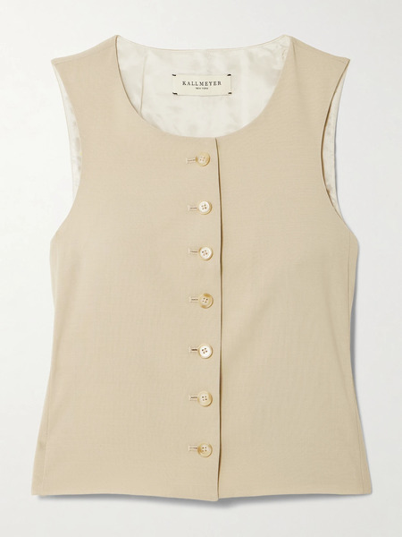  Kallmeyer Kallmeyer - Emerson Wool-blend Vest - Beige 