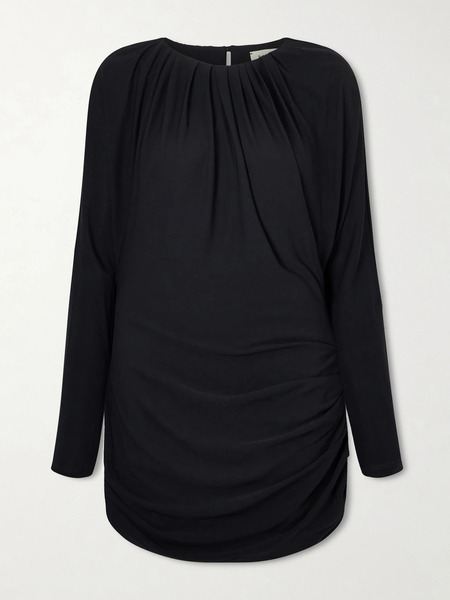  Kallmeyer Kallmeyer - Rickie Ruched Jersey Mini Dress - Black 
