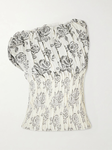  Kallmeyer Kallmeyer - Romy Floral-brocade Top - Cream 