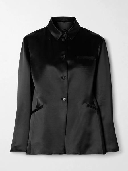  Kallmeyer Kallmeyer - Warner Satin Blazer - Black 