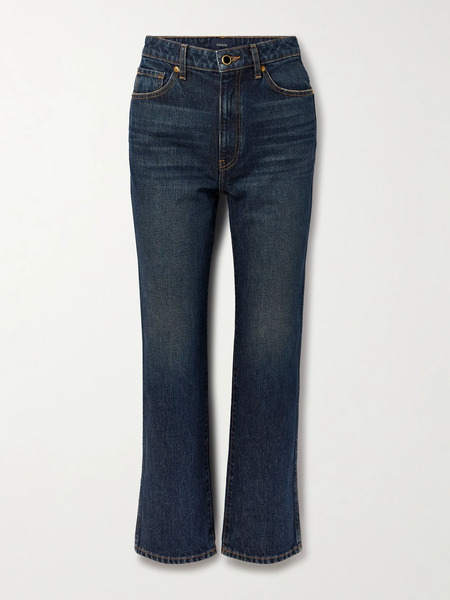 Khaite Khaite - Abigail High-rise Straight-leg Jeans - Dark Denim 