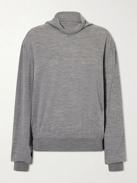  Khaite Khaite - Annette Merino Wool Turtleneck Sweater - Gray 