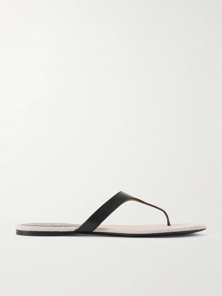  Khaite Khaite - Archer Leather Sandals - Army Green 