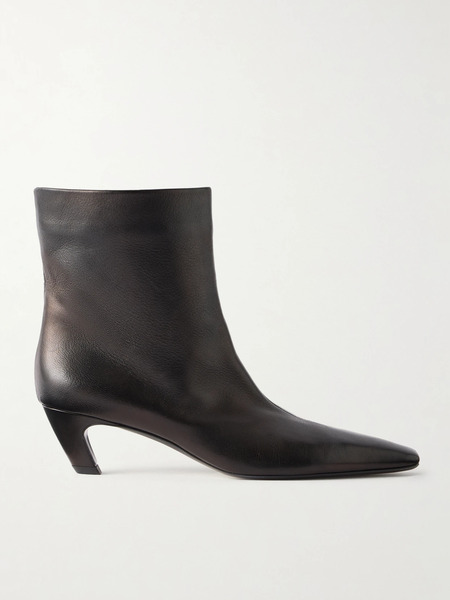  Khaite Khaite - Arizona Leather Ankle Boots - Black 