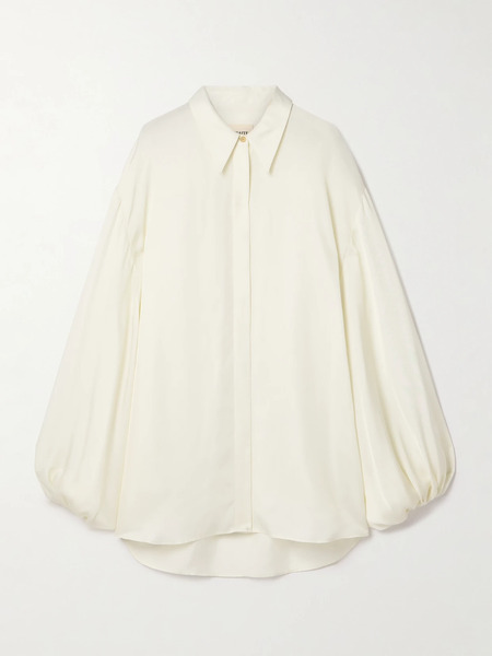  Khaite Khaite - Bam Oversized Twill Shirt - Cream 