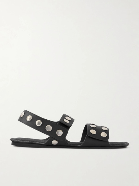  Khaite Khaite - Boden Studded Leather Sandals - Black 