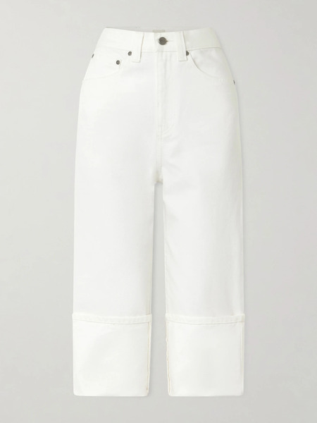  Khaite Khaite - Boyle Cropped Low-rise Straight-leg Jeans - White 