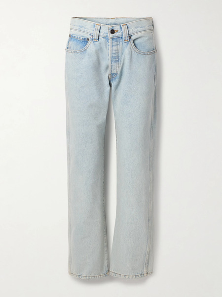  Khaite Khaite - Callum Mid-rise Straight-leg Jeans - Light Denim 