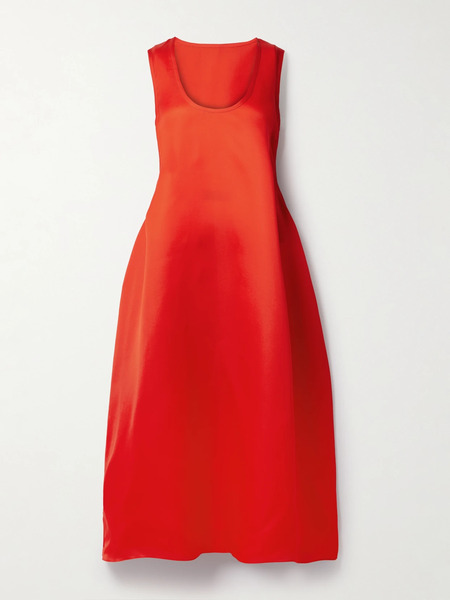  Khaite Khaite - Coli Silk-organza Midi Dress - Red 