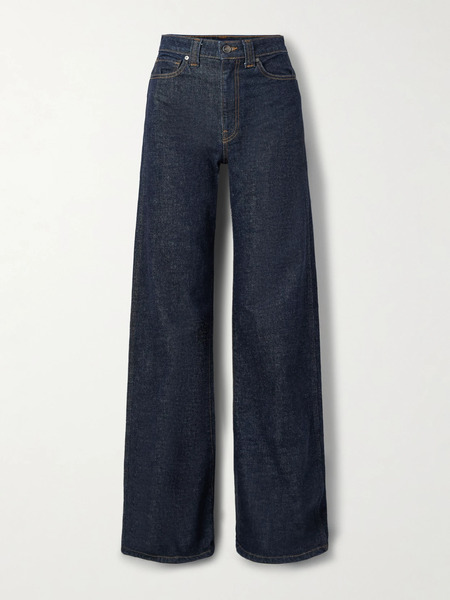  Khaite Khaite - Dane High-rise Wide-leg Jeans - Dark Denim 