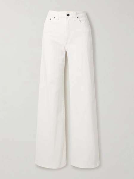  Khaite Khaite - Dane High-rise Wide-leg Jeans - White 