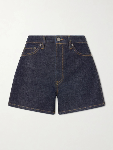  Khaite Khaite - Danya Straight-leg Denim Shorts - Dark Denim 