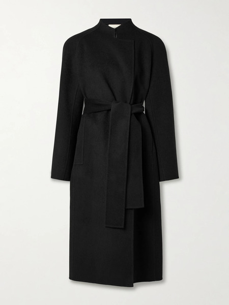  Khaite Khaite - Deena Belted Wool Coat - Black 