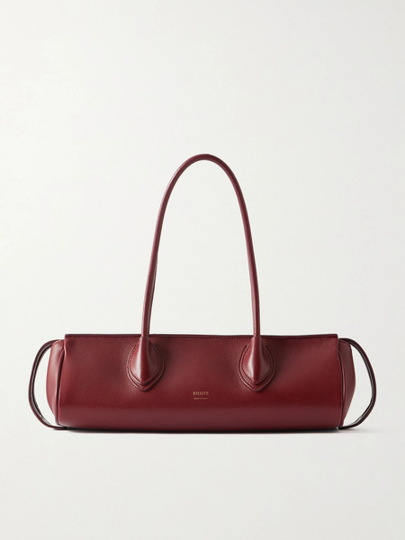  Khaite Khaite - Donna Leather Shoulder Bag - Burgundy 