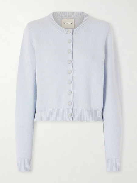  Khaite Khaite - Everheart Cashmere Cardigan - Light Blue 