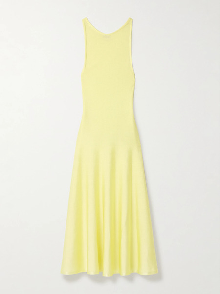  Khaite Khaite - Hencil Knitted Midi Dress - Yellow 