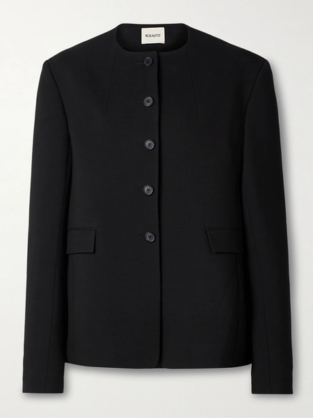  Khaite Khaite - Jameson Crepe Jacket - Black 