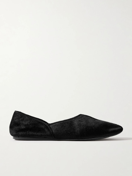  Khaite Khaite - Jane Calf Hair Flats - Black 