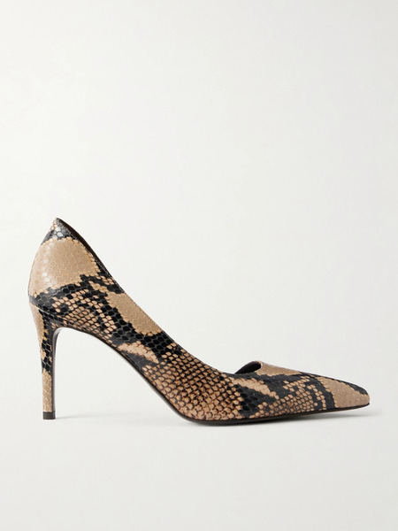  Khaite Khaite - Jett D'orsay Snake-effect Leather Pumps - Snake Print 