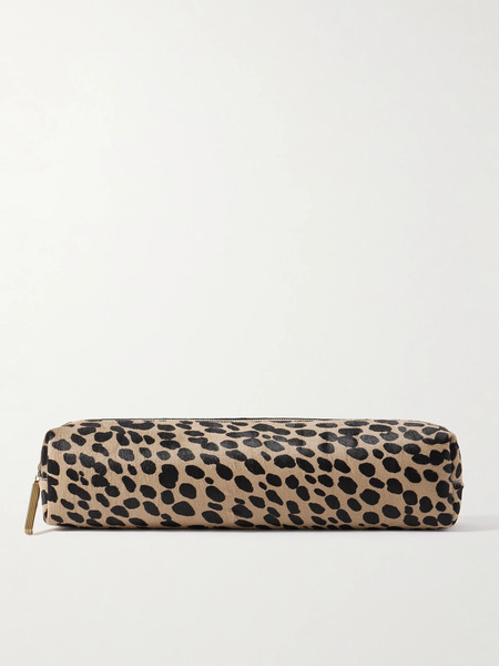  Khaite Khaite - Kye Leopard-print Calf Hair Clutch - Leopard Print 
