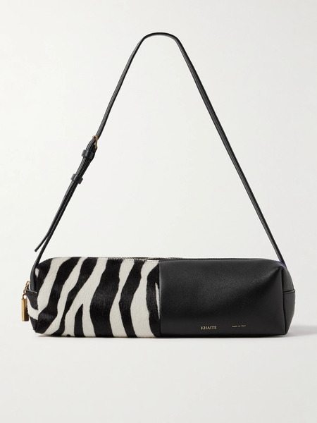  Khaite Khaite - Kye Zebra-print Calf Hair And Leather Shoulder Bag - Zebra Print 