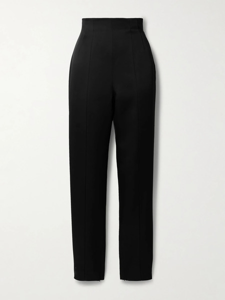  Khaite Khaite - Lenn High-rise Crepe Pants - Black 