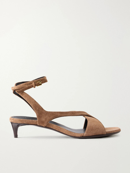  Khaite Khaite - Liria Suede Sandals - Beige 