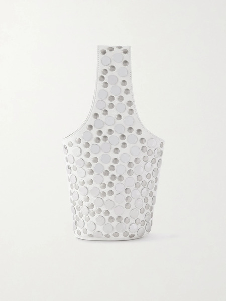  Khaite Khaite - Livia Small Studded Leather Tote - White 